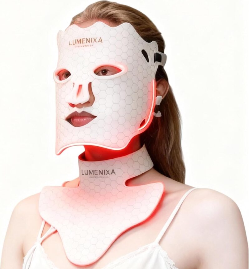 Lumenixa Red Light Therapy Mask for Face and Neck - Save 40%