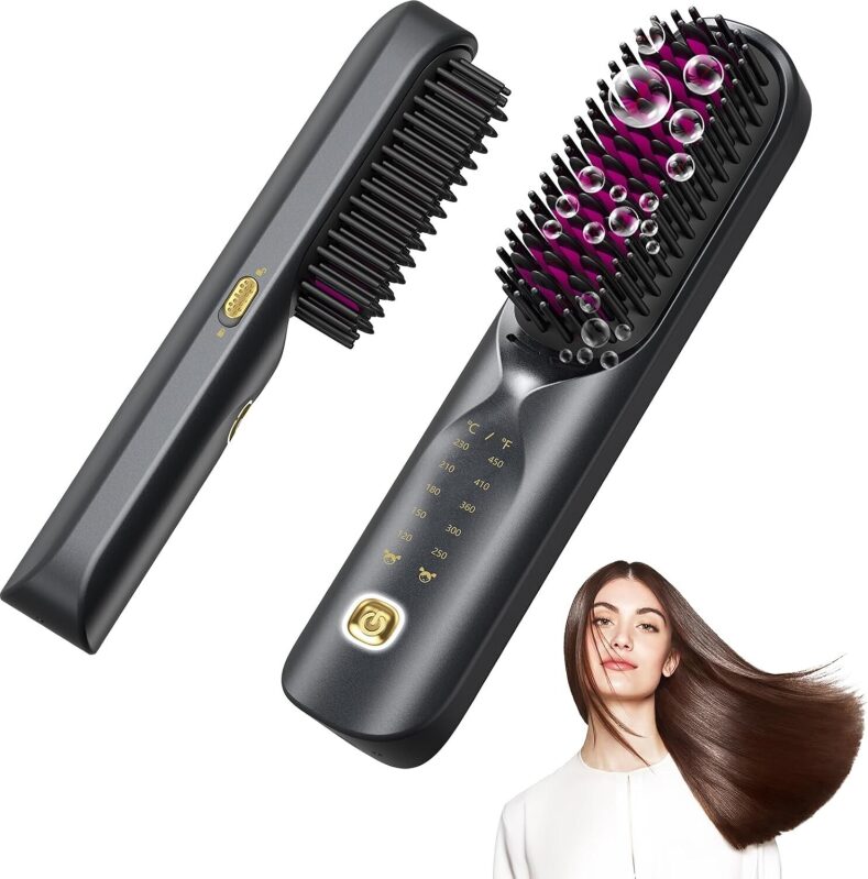 Bopcal Cordless Hair Straightener Brush - 50% Off, Only $29.99