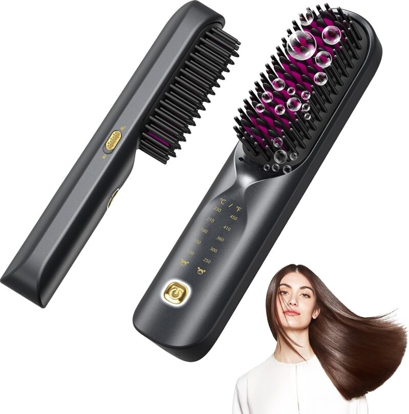 Bopcal Cordless Hair Straightener Brush - 50% Off, Only $29.99