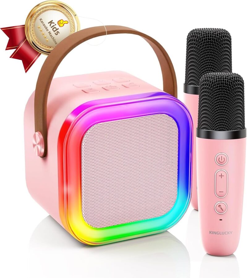 Affordable Mini Karaoke Machine with Microphones for Kids
