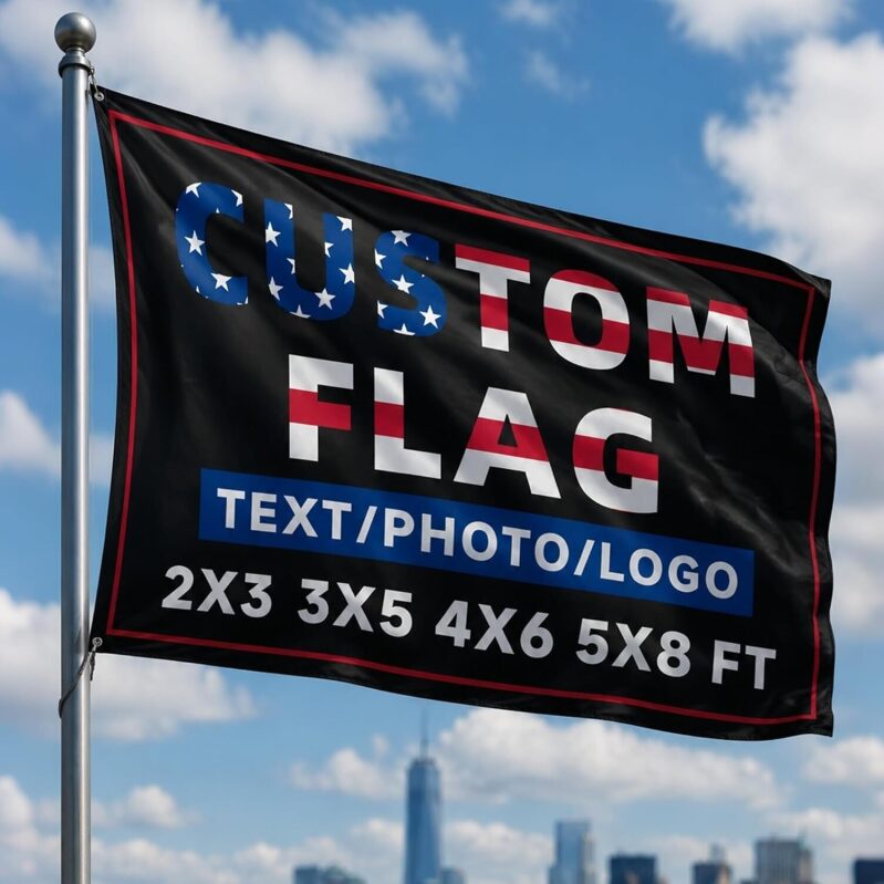 3x5 ft Custom Flag - Personalize with Photo/Text/Logo