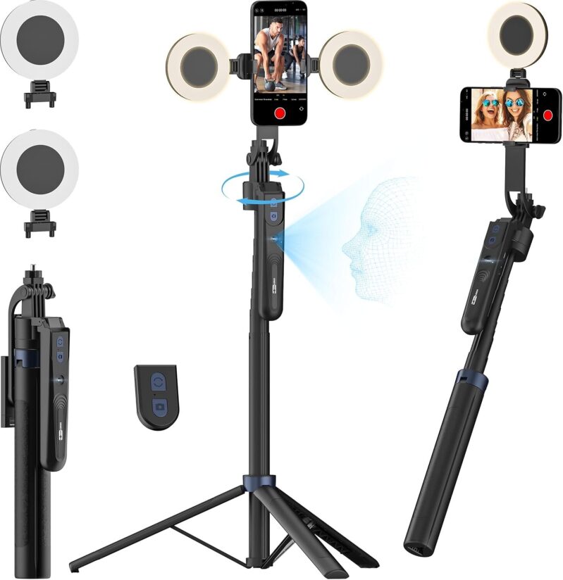 Face Tracking Tripod w/ Light & Remote UTK-02 - Save 40%