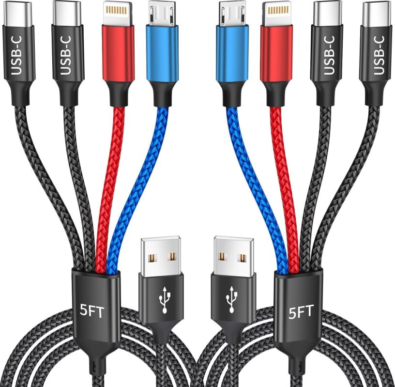 Dual Type-C 4-in-1 Multi Charging Cable Deal - Save 45%