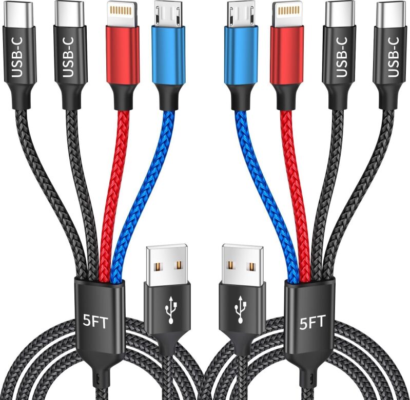 Dual Type-C 4-in-1 Multi Charging Cable Deal - Save 45%