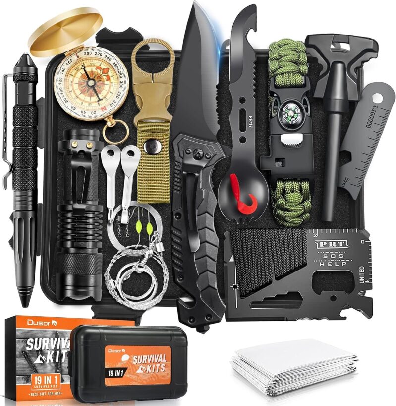 19-in-1 Emergency Survival Kit - Durable and Essential Gear