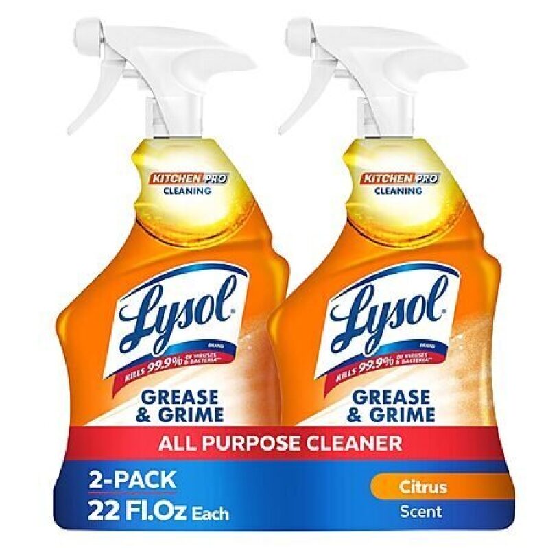 Grab 2-pk Lysol Pro Kitchen Spray Cleaner & Degreaser (Citrus Scent) for $5.64
