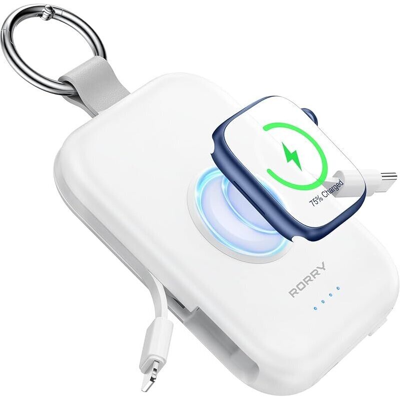 Portable 5000mAh Wireless Power Bank for Apple and iPhone