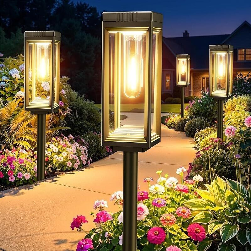 8-Pack Solar Pathway Lights - Enhance Your Outdoor Lighting