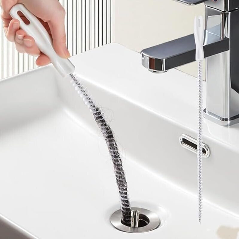 Flexible Drain Snake Cleaner Brush for Sink, Shower, Bathtub