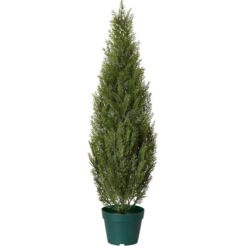 36 Inch Artificial Arborvitae Topiary Tree for Effortless Home Decor
