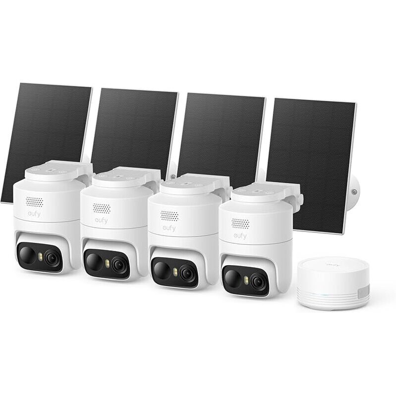 EufyCam C37 4-Cam Kit: Wireless Solar Cameras for Ultimate Home Protection