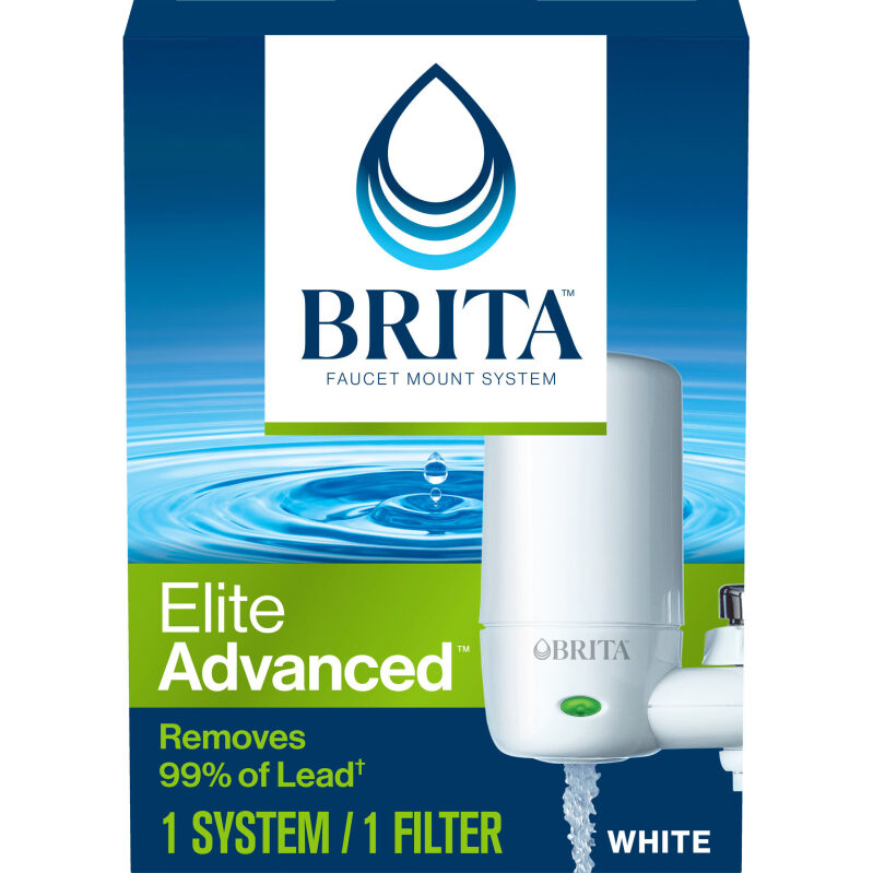Brita Elite Advanced Faucet Mount Water Filter - High-Efficiency Filtration