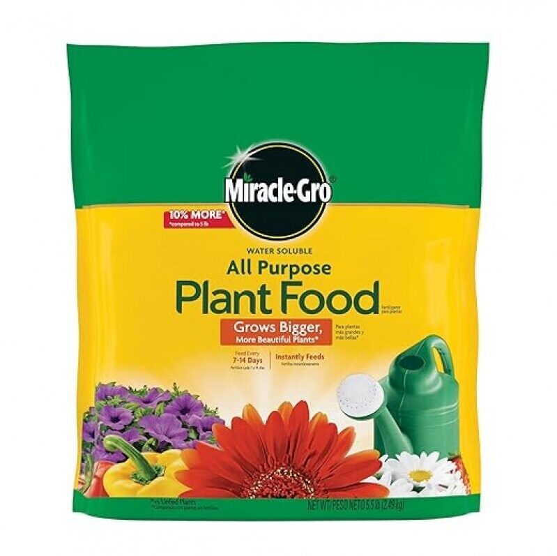 Miracle-Gro Water Soluble All Purpose Plant Food - Fertilizer for Indoor & Outdoor Plants