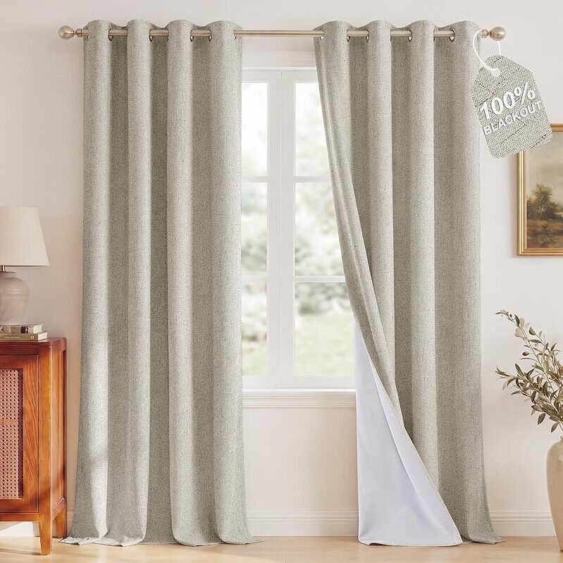 Ultimate 100% Blackout Window Curtain Panels - 52x84-in