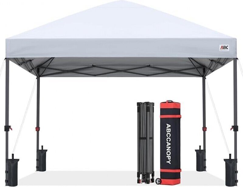 ABCCANOPY 10x10 Pop Up Canopy - Heavy Duty Outdoor Patio Tent