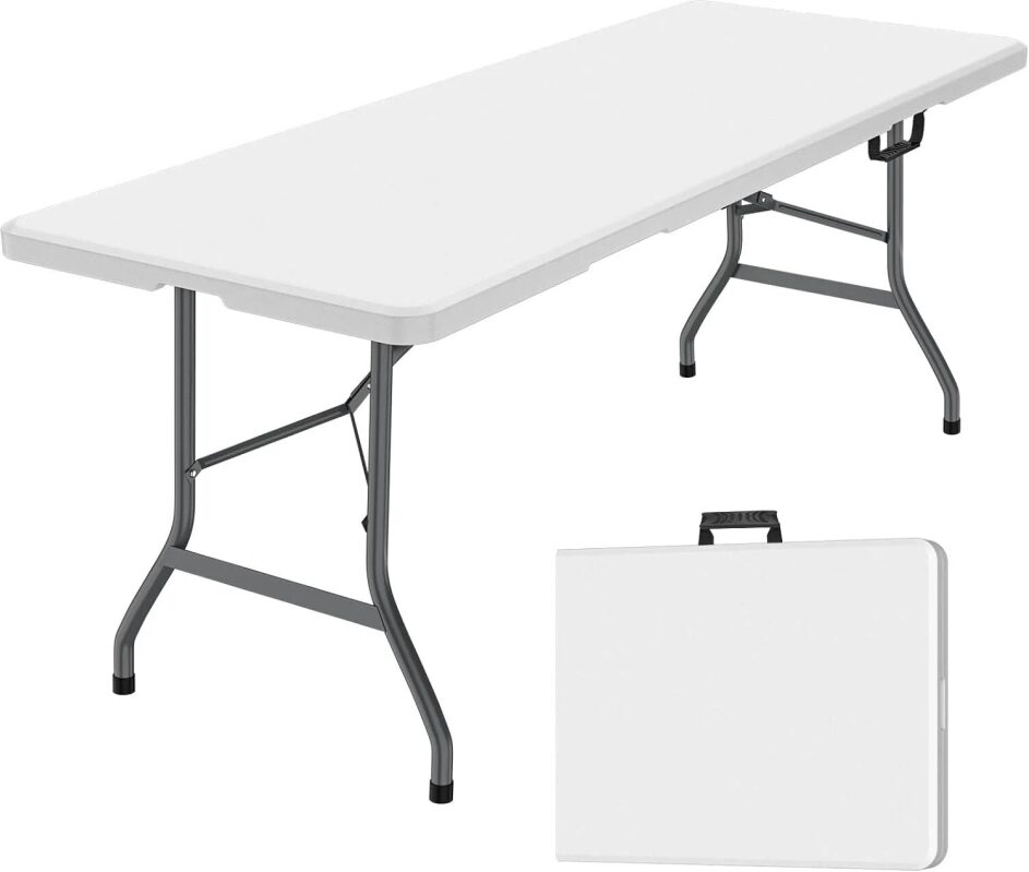 Jopath 6 Foot Folding Table: Ideal for Events and Everyday Use