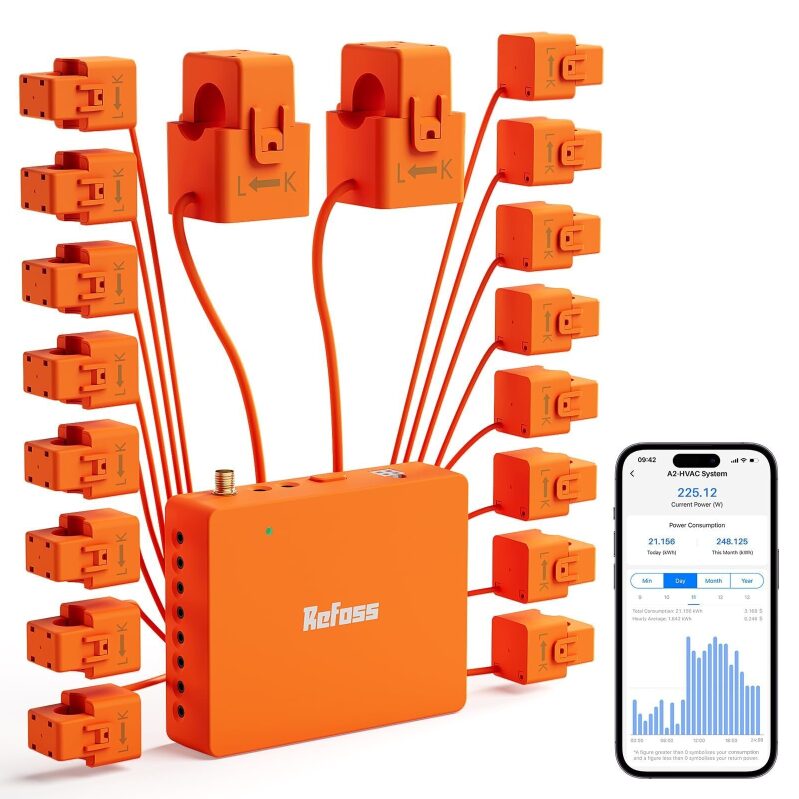 Smart Home Energy Monitor with 16x60A Circuit Sensors - Deal Alert