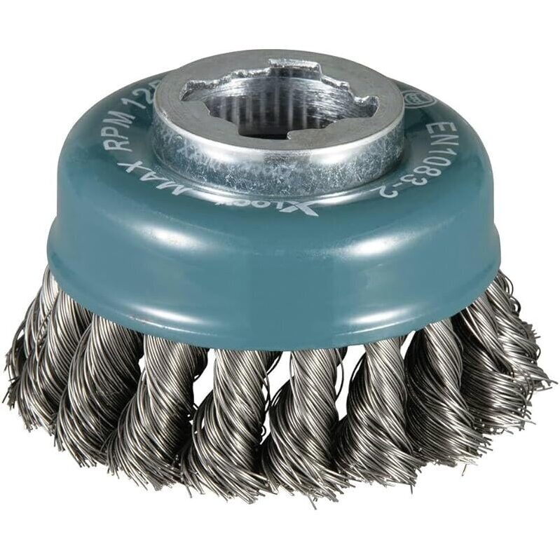 Makita X-Lock 3-1/8-in Carbon Steel Knot Thin Wire Cup Brush