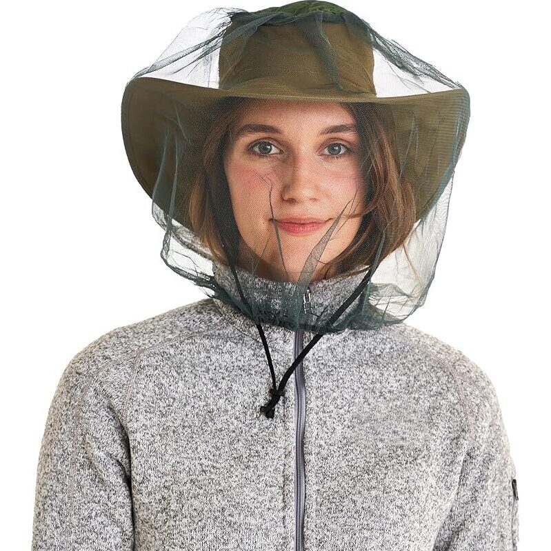 Ultra-Fine Mesh Mosquito Head Net for Superior Bug Protection