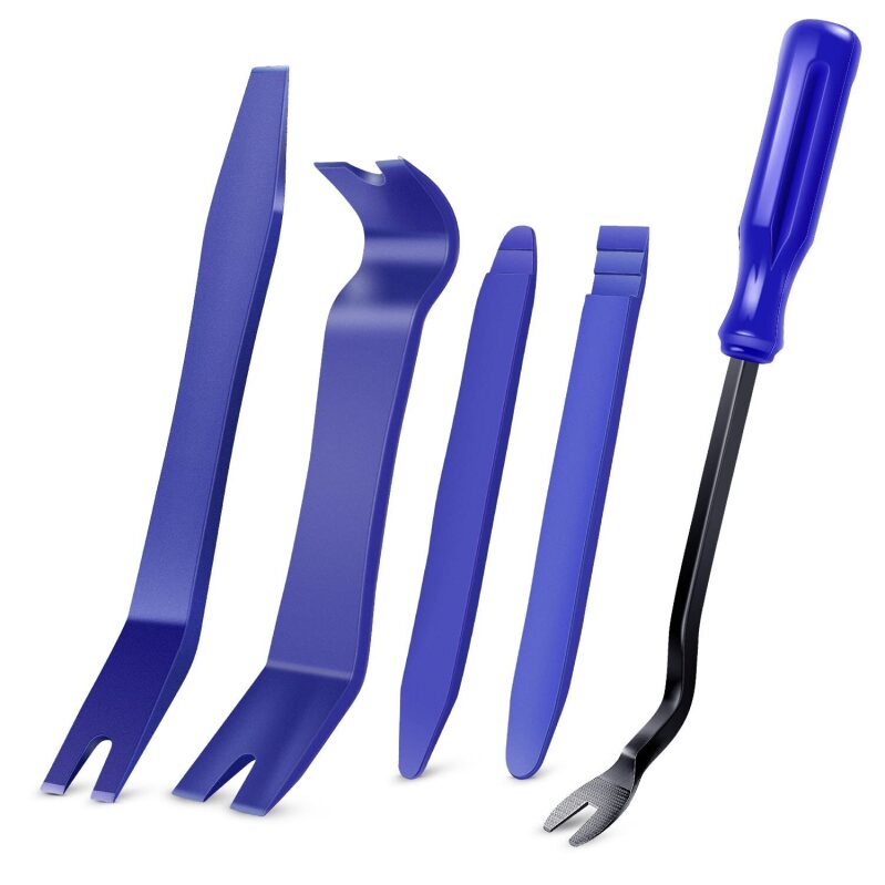 5-Piece Nylon Auto Trim Removal Tool Kit - Durable and Impact-Resistant