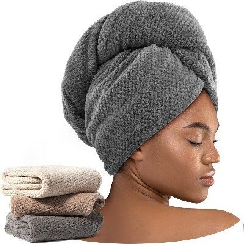 Umisleep Dry Hair Cap Set of 3 - Perfect for Post-Shower Drying