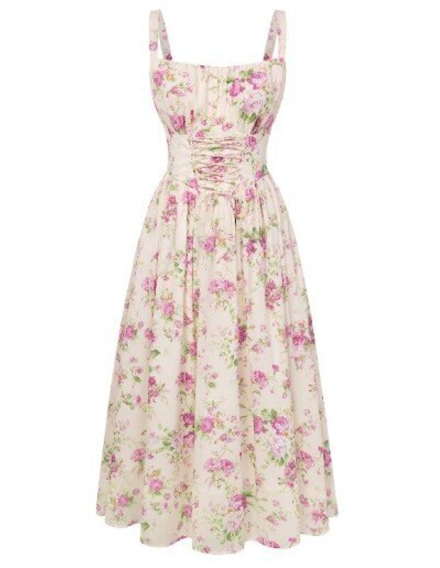 Vintage Floral Print Dress - A Perfect Blend of Comfort and Style