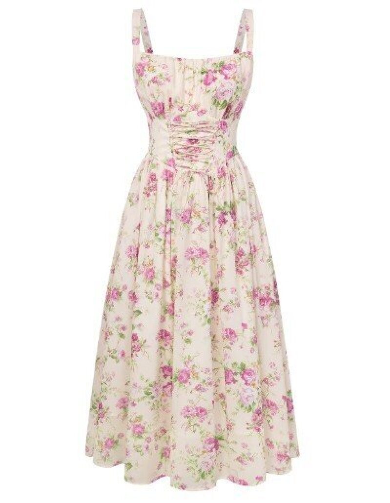 Vintage Floral Print Dress - A Perfect Blend of Comfort and Style