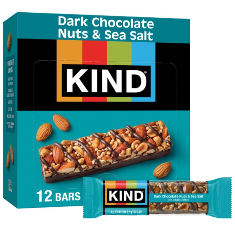 KIND Dark Chocolate Nuts & Sea Salt Snack Bars - 12ct