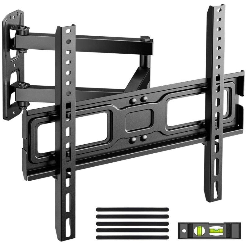 MountFTV Full Motion Long Arm TV Wall Mount for 26-65-in TVs