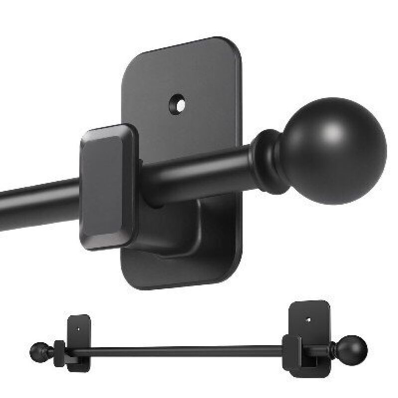 zeerobee No-Drill Window Curtain Rod - Sleek, Easy, and Efficient