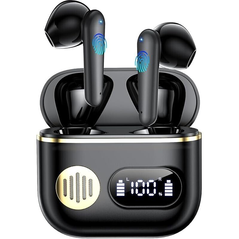 CoolJumper Bluetooth 6.1 Bass Stereo Earbuds: Premium Sound Quality and Long-Lasting Battery