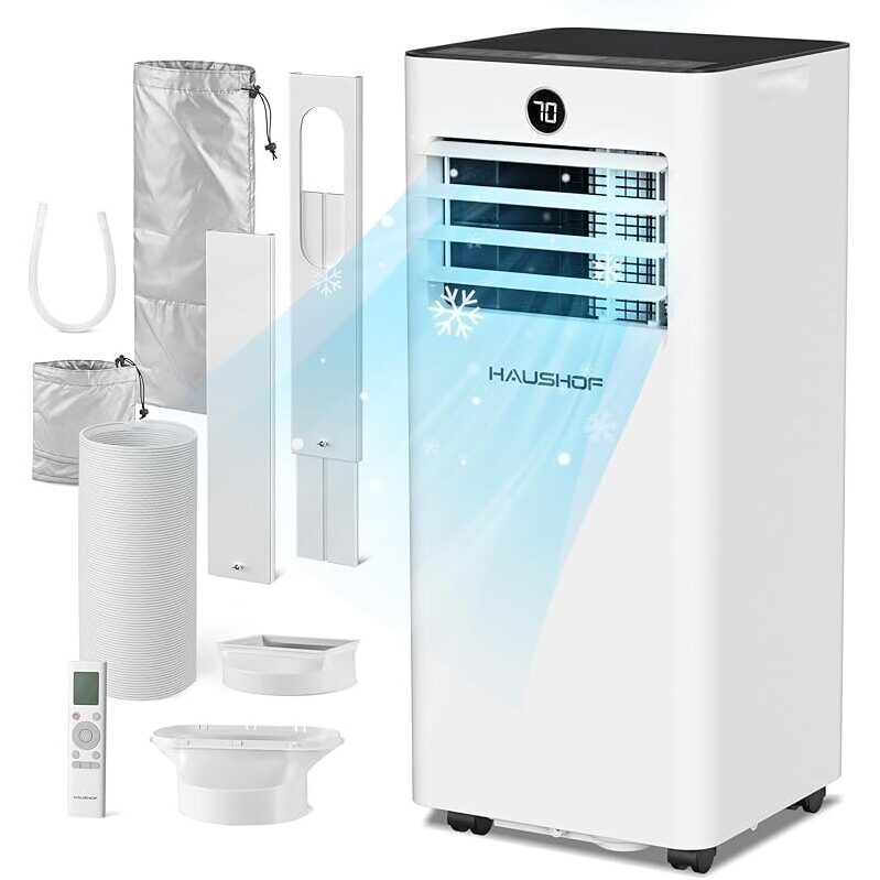 Portable Air Conditioner Kit by Haushof - Efficient Cooling for Small Spaces