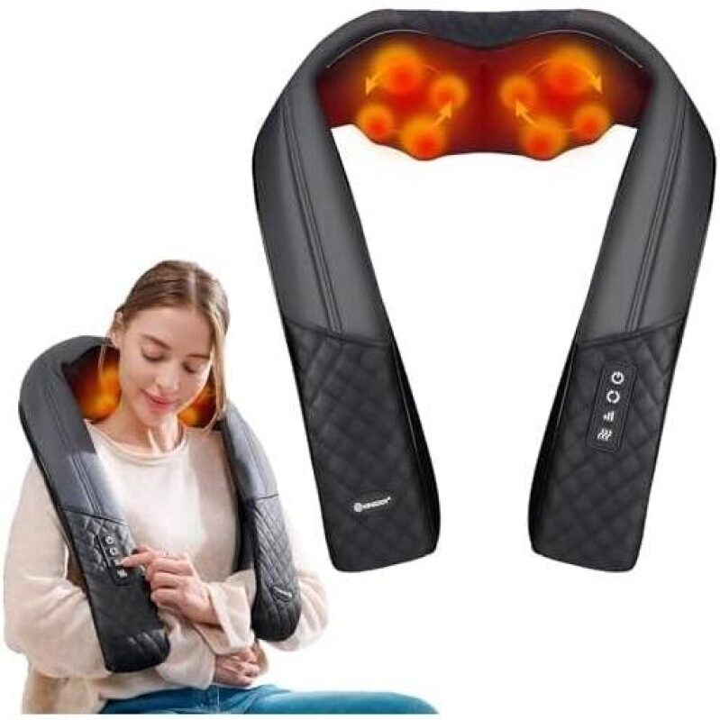 KINGJOY Neck and Shoulder Massager with Heating - 67% OFF