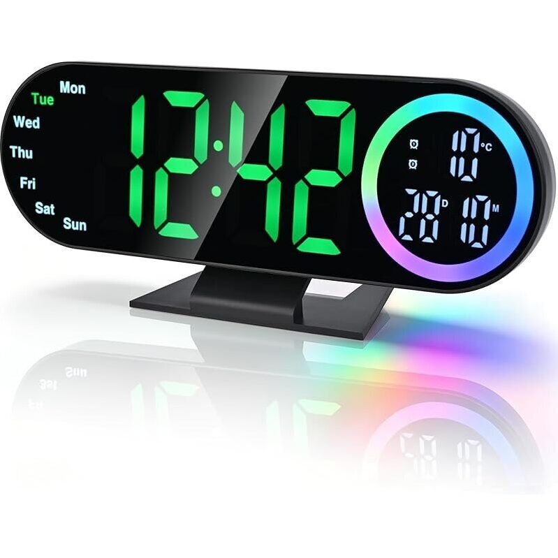 Smart Digital Alarm Clock with 16 Night Light
