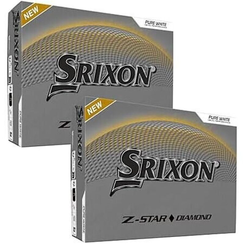 24-Pack Srixon Z-Star Diamond Golf Balls - White, Premium Distance and Control