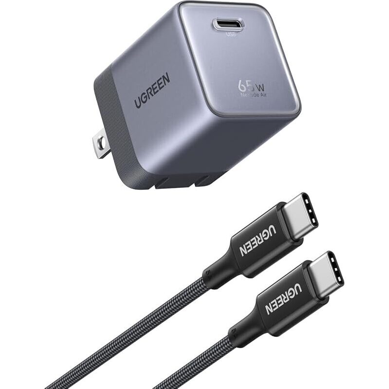 Ugreen Nexode Air 65W USB C Charger: Rapid Charging for MacBook Air
