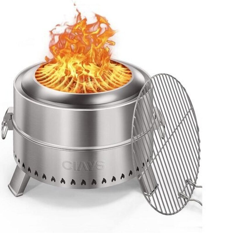 CIAYS 19-Inch Portable Smokeless Camping Fire Pit - 20% Off