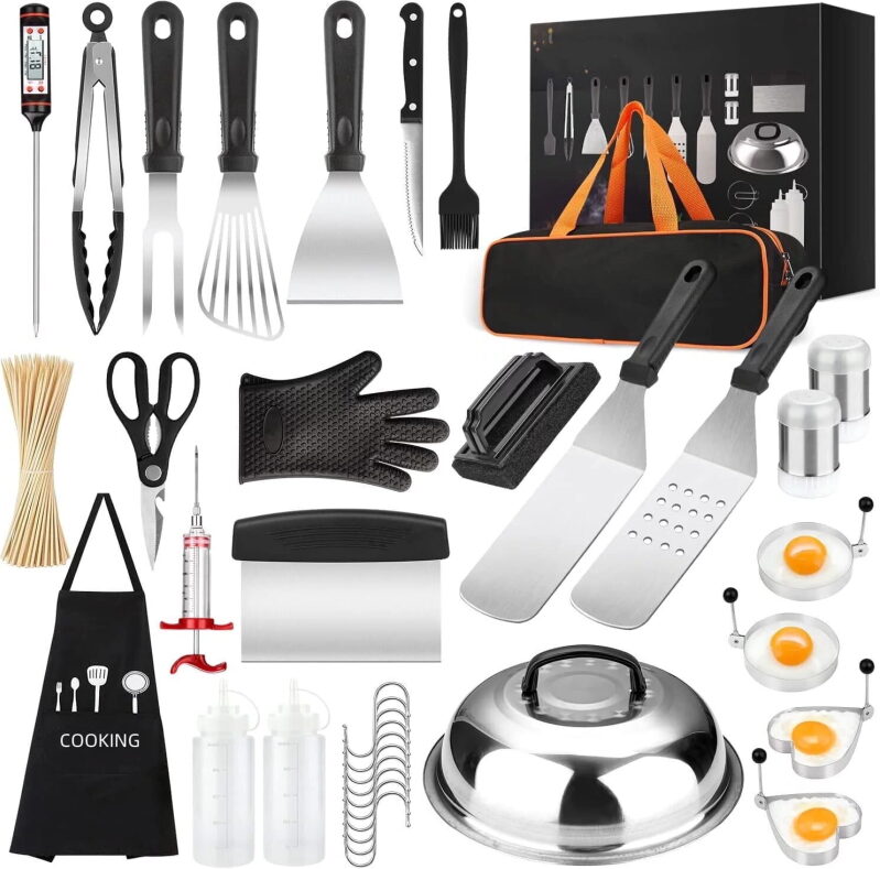 Complete 137 Pcs Griddle Grill Tools Set for Blackstone Griddle