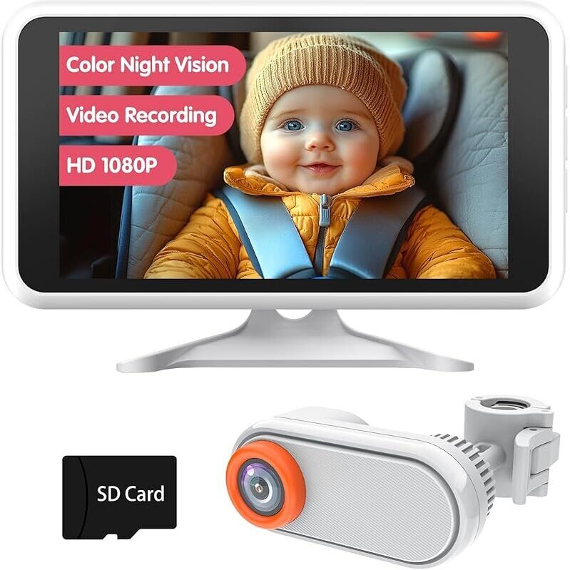 LUCKVIEW Baby Car Camera with Night Vision - Safe and Secure Monitoring