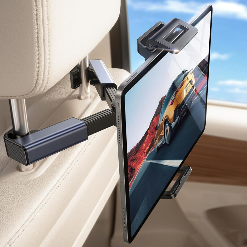 LISEN Car Headrest Tablet Mount - Perfect for Family Travel