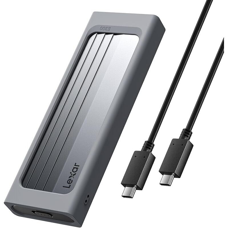 Lexar E300 M.2 NVMe SSD Enclosure - High-Speed Transfer