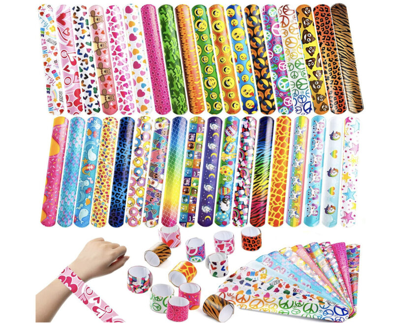 60 Pack of Stylish Kids' Clap Bracelets - Great Deal!