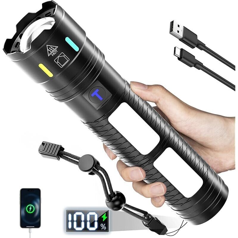 High Performance TrixHub Rechargeable Flashlight - 990,000 Lumens