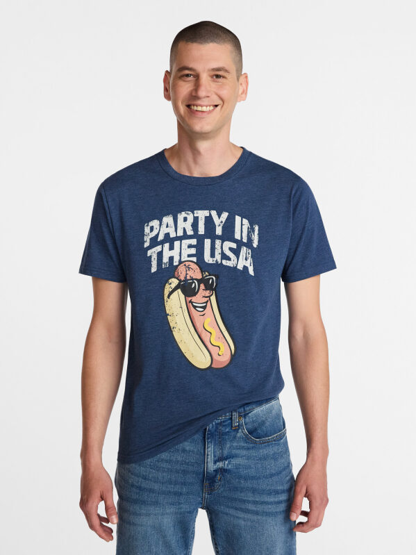 Men's Party in the USA Graphic Tee Shirt - Celebrate Freedom & Fun