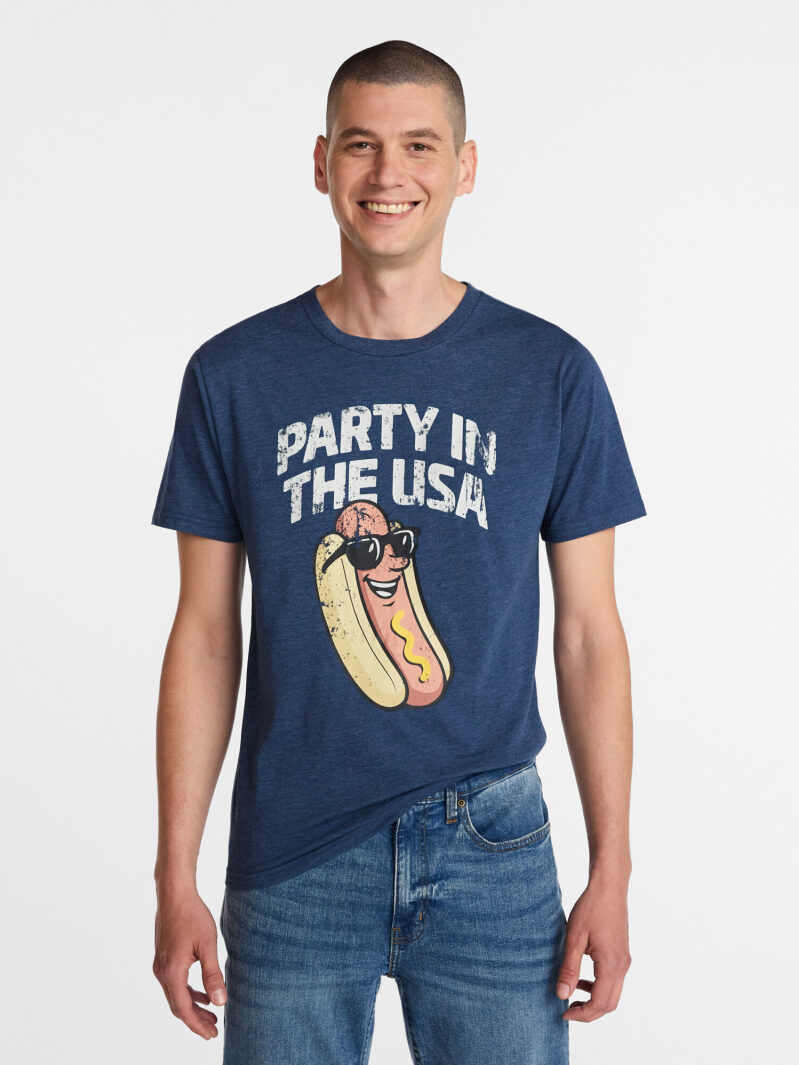 Men's Party in the USA Graphic Tee Shirt - Celebrate Freedom & Fun