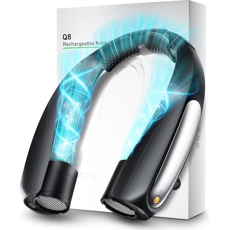 Rarekoas 6-Speed 6000mAh Portable Neck Fan