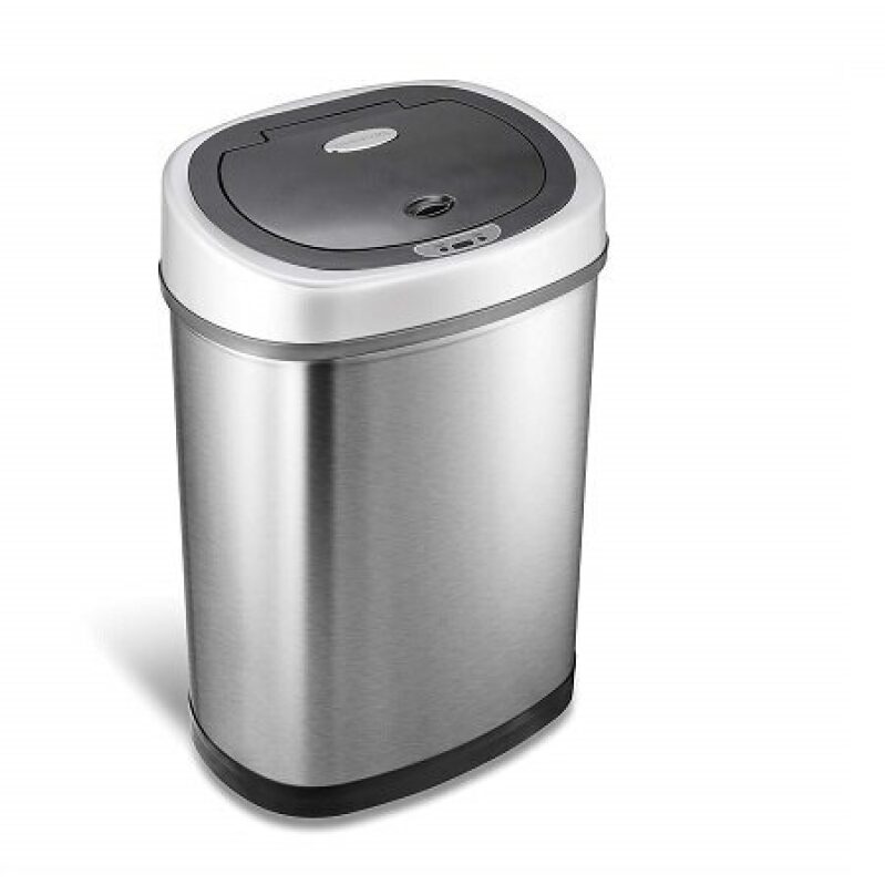 Ninestars DZT-42-9 Automatic Sensor Stainless Steel Trash Can, 42L/11 Gallon, Only $34.37