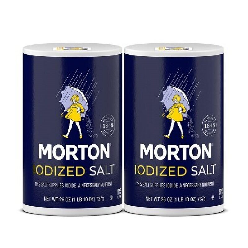 Double Pack of Morton Iodized Salt - 26 oz Each