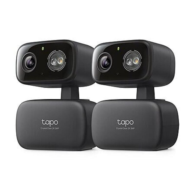 Tapo HybridCam 360 2K 30 fps Pan/Tilt Wired Wi-Fi Outdoor Security Camera 2-Pack Deal