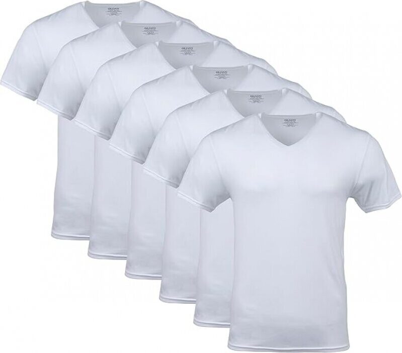 Gildan Men's V-Neck T-Shirts, Multipack - Great Value Deal